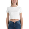 Jenna Lee 'Normalize Nudes' White Crop Top