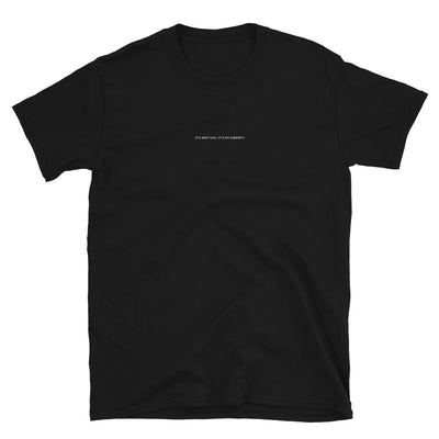 Jenna Lee 'It's Not You, It's My Anxiety' Black Embroidered Tee